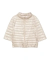 Herno Quilted Bomber Jacket In Neutral