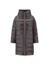 Herno Quilted Brown Ultralight Jacket In Gray