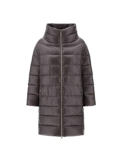 HERNO QUILTED BROWN ULTRALIGHT JACKET