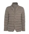 Herno Sophisticated Gray Quilted Down Jacket In Gray