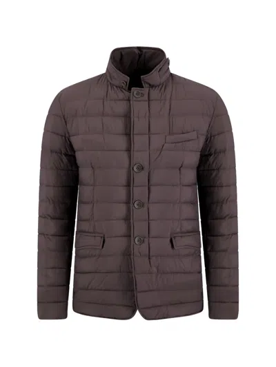 HERNO QUILTED BUTTONED JACKET