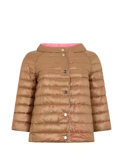 Herno Quilted Button-fastening Jacket In Multi