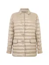Herno Quilted Button-up Jacket In Neutral