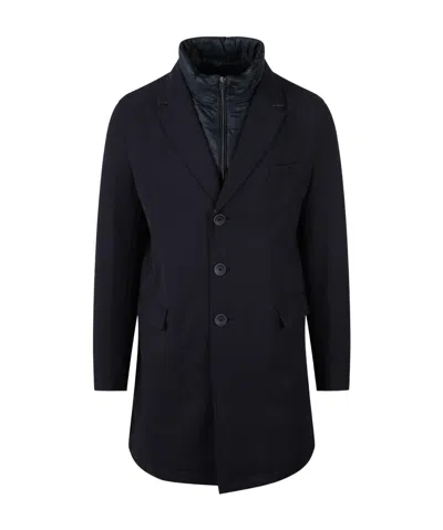 Herno Quilted Coat In Black