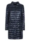 Herno Quilted Coat In Blue
