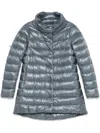 Herno Quilted Coat In Blue