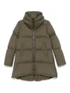 Herno Quilted Coat In Green