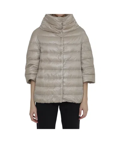 Herno Quilted Cotton Clothes In Gray