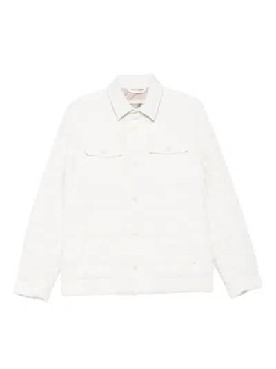HERNO HERNO QUILTED COTTON JACKET WITH CLASSIC COLLARCLOSURE