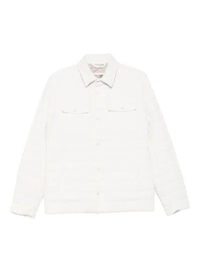 HERNO QUILTED COTTON JACKET WITH CLASSIC COLLARCLOSURE