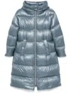 Herno Quilted Down Coat In Blue