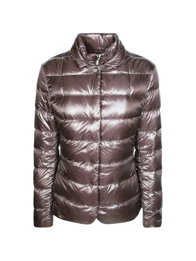 Herno Quilted Down Coat In Pink
