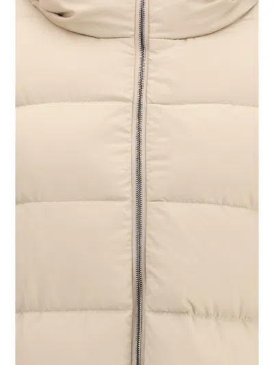Herno Quilted Down Down Jacket In Beige