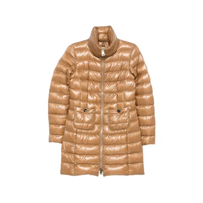 Herno Quilted Down Down Jacket In Brown