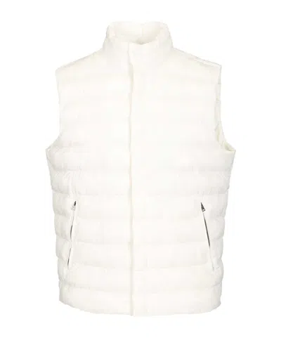Herno Quilted Down Gilet In White