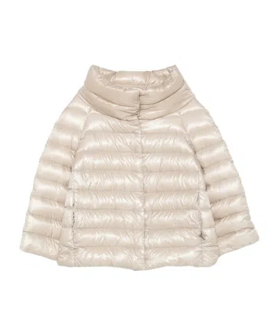 Herno Quilted Down Jacket In Neutral