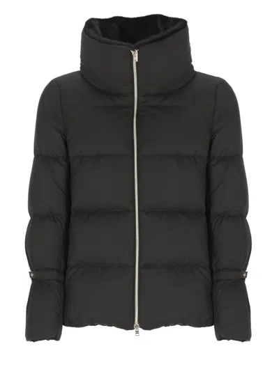 Herno Quilted Down Jacket In Black
