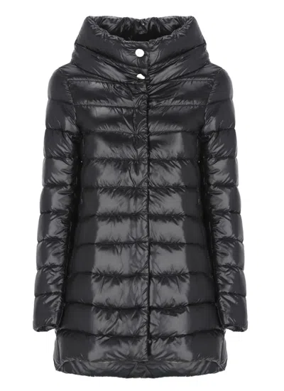Herno Quilted Down Jacket In Black