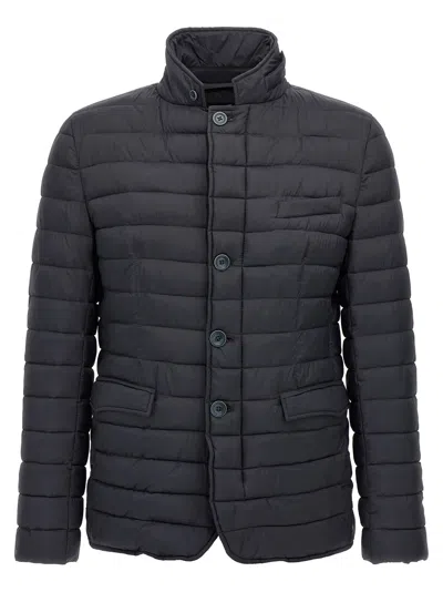 Herno Down Jacket With Quilted Padded Design In Gray