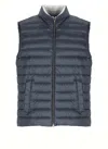 Herno Quilted Down Jacket In Blue