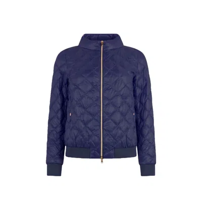 Herno Quilted Down Jacket In Blue