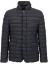 Herno Man Midnight Blue Nylon Padded Jacket In Blue