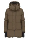 Herno Quilted Down Jacket With Hood And Vents In Brown