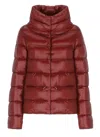 Herno Quilted Down Jacket In Burgundy