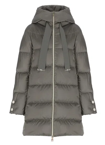 Herno Quilted Down Jacket In Gray