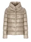 Herno Quilted Down Jacket In Neutral