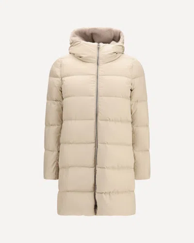 Herno Quilted Down Jacket In Neutral