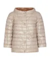 Herno Quilted Down Jacket In Nude