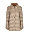 Herno Quilted Down Jacket In Nude