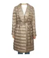 Herno Quilted Down Jacket In Nude