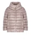 Herno Quilted Down Jacket In Pink
