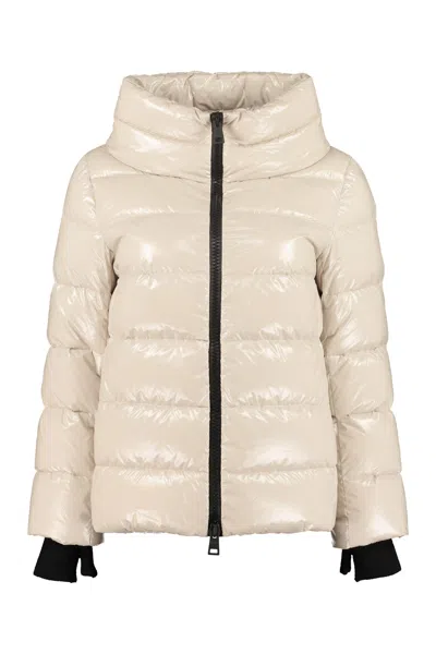 Herno Quilted Down Jacket In Neutral