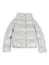 Herno Quilted Down Jacket In Silver