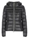 Herno Quilted Down Jacket With High Neck In Black