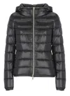 Herno Quilted Down Jacket With High Neck In Black