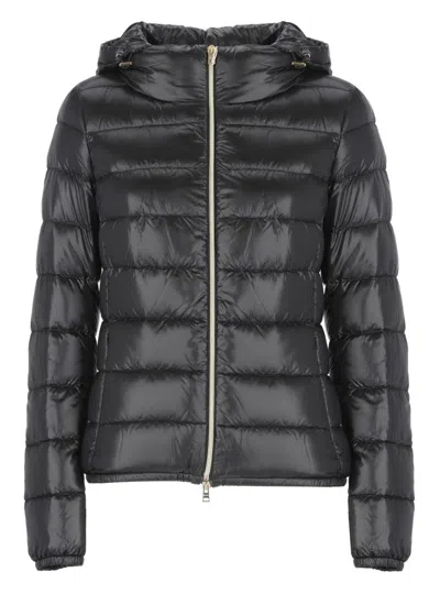 HERNO QUILTED DOWN JACKET WITH HIGH NECK