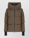 Herno Quilted Down Jacket With Hood And Pockets In Brown