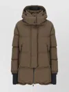 Herno Quilted Down Jacket With Hood And Vents In Brown