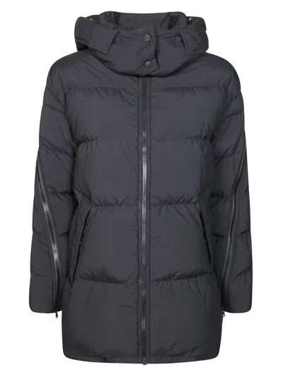 Herno Quilted Down Jacket With Hood In Gray