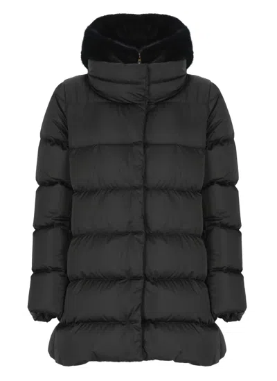 Herno Quilted Down Jacket With Hood In Multi