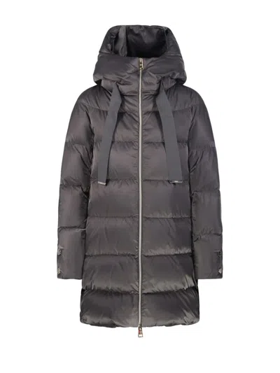 HERNO QUILTED DOWN JACKET WITH OVERSIZED HOOD