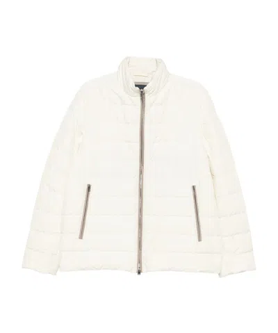 Herno Quilted Down Jacket With Zip Closure In Blue