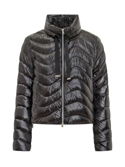Herno Quilted Down Puffer Jacket In Black