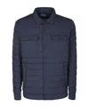 Herno Quilted Down Shirt Jacket In Black
