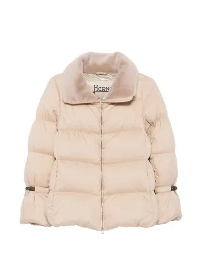 Herno Quilted Down-filled Down Jacket In Neutral