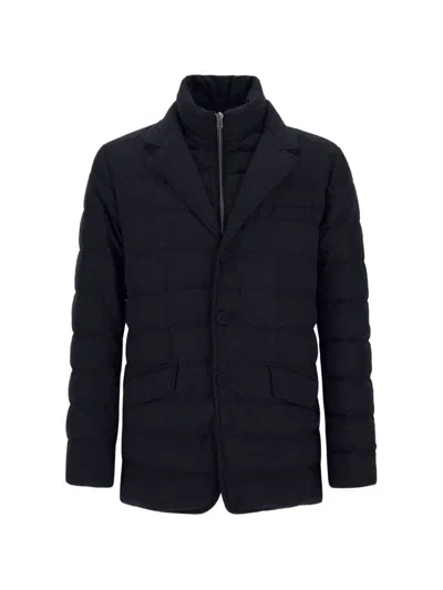 Herno Quilted Flannel Il Blazer Jacket In Multi